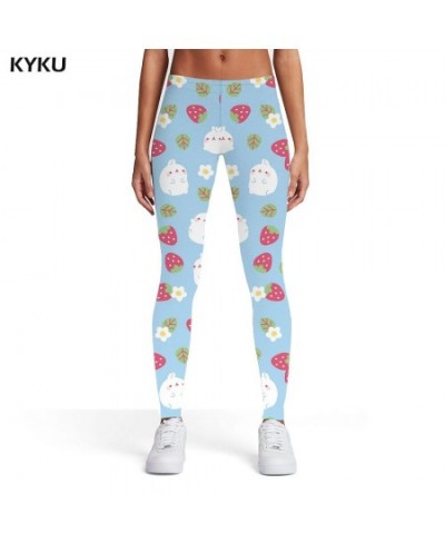 Rabbit Leggings Women Strawberry Sexy Flower Leggins Lovely Printed pants Womens Leggings Pants Jeggings Fashion Skinny $21.2...