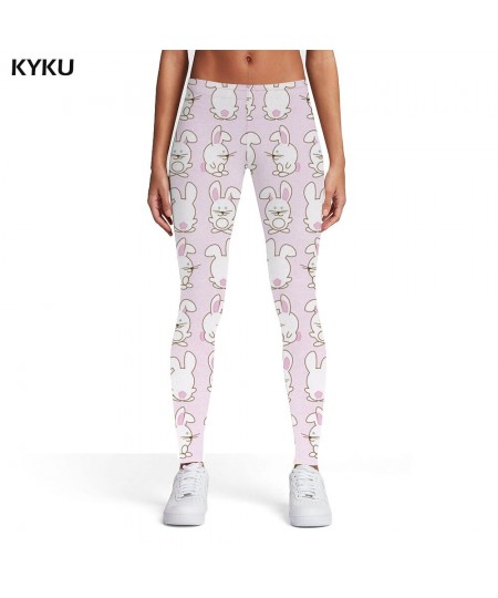 Rabbit Leggings Women Strawberry Sexy Flower Leggins Lovely Printed pants Womens Leggings Pants Jeggings Fashion Skinny $21.2...