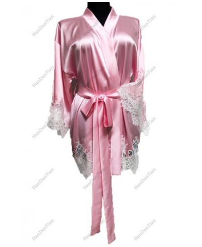 2023 Women's satin kimono robe for bridesmaids and bridal wedding party preparation short robe $97.56 - Sleepwears