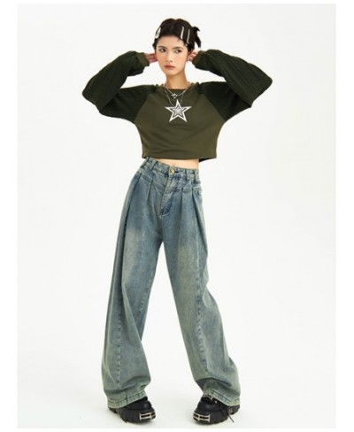 Harajuku Y2K Jeans Women Streetwear Vintage Wide Leg Pants Super Loose High Street Pantalones Korean Fashion Baggy Pant $59.6...