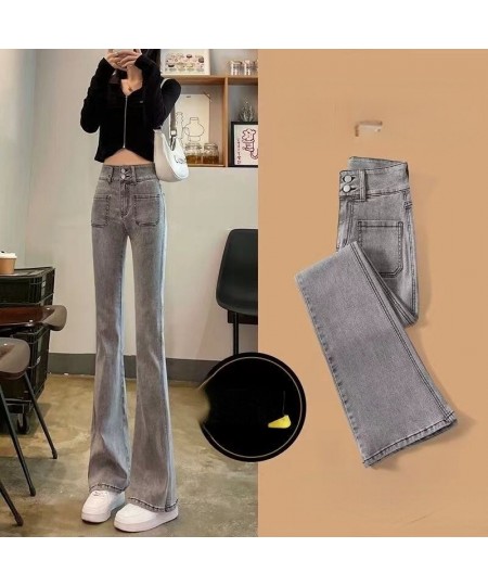 Thicken Velvet Women High Waist Skinny Jeans Female Simple Fleece Warm Slim Fit Stretch Ladies Casual Denim Pencil Pants G355...