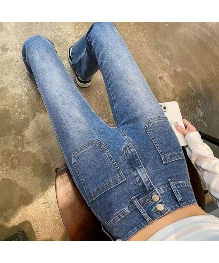 Thicken Velvet Women High Waist Skinny Jeans Female Simple Fleece Warm Slim Fit Stretch Ladies Casual Denim Pencil Pants G355...