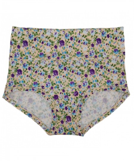 High Waist Women's Panties Women's Panties With A Floral Print Women's Panties In Large Sizes High Rise Women's Underpants $1...