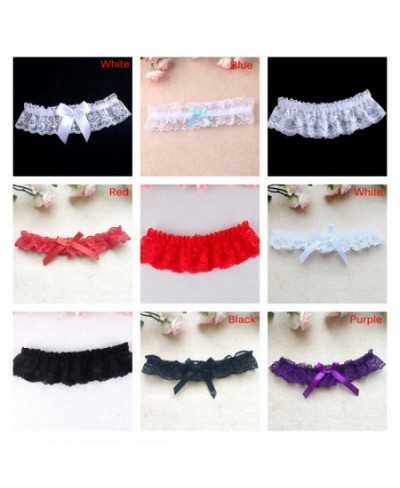 Rhinestone Embroidery Flower Beading White Sexy Garters Thigh Ring Bridal Leg Garter Wedding Garter For Women/Female/Bride 1P...