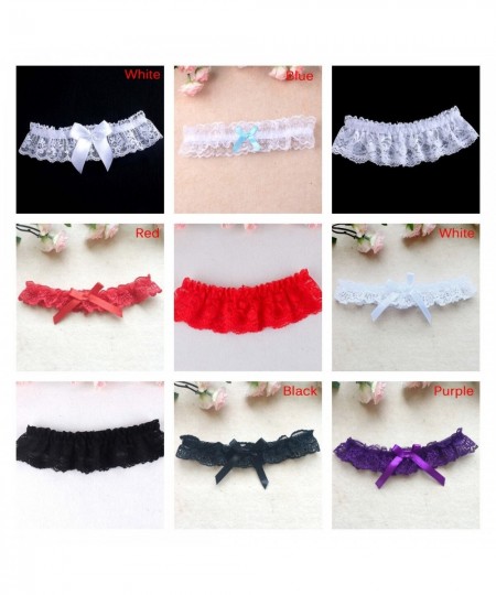 Rhinestone Embroidery Flower Beading White Sexy Garters Thigh Ring Bridal Leg Garter Wedding Garter For Women/Female/Bride 1P...