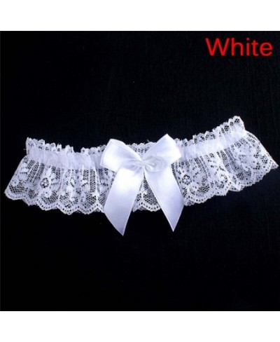 Rhinestone Embroidery Flower Beading White Sexy Garters Thigh Ring Bridal Leg Garter Wedding Garter For Women/Female/Bride 1P...