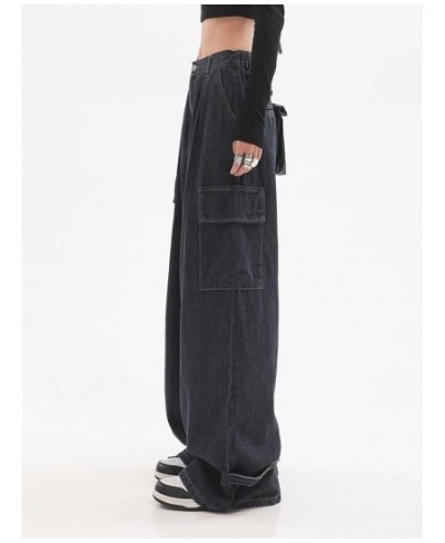 Baggy Jeans Women High Waisted Denim Pants Spring 2023 Casual Wide Leg Trousers Korean Fashion Pants Loose Black Jeans $62.05...