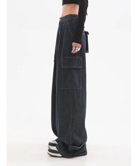 Baggy Jeans Women High Waisted Denim Pants Spring 2023 Casual Wide Leg Trousers Korean Fashion Pants Loose Black Jeans $62.05...