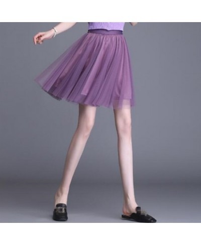 Adult Tutu Skirt Women Summer Vintage Tulle Skirt Korean Style Dancewear Party Costume Ball Gown Mini Skirt $47.65 - Skirts