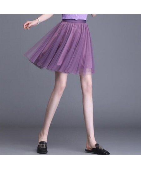 Adult Tutu Skirt Women Summer Vintage Tulle Skirt Korean Style Dancewear Party Costume Ball Gown Mini Skirt $47.65 - Skirts