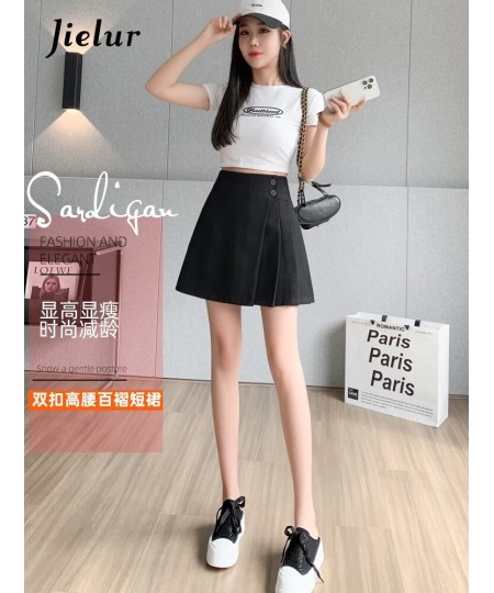 Korean Small Irregular Half Skirt Female Fold Sweet Pleated Skirt Spring New High Waist Solid Women's A-Line Short Skirt $33....