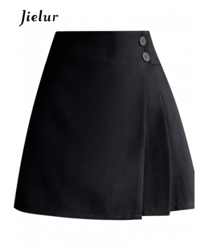 Korean Small Irregular Half Skirt Female Fold Sweet Pleated Skirt Spring New High Waist Solid Women's A-Line Short Skirt $33....