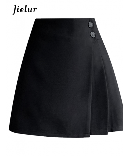 Korean Small Irregular Half Skirt Female Fold Sweet Pleated Skirt Spring New High Waist Solid Women's A-Line Short Skirt $33....