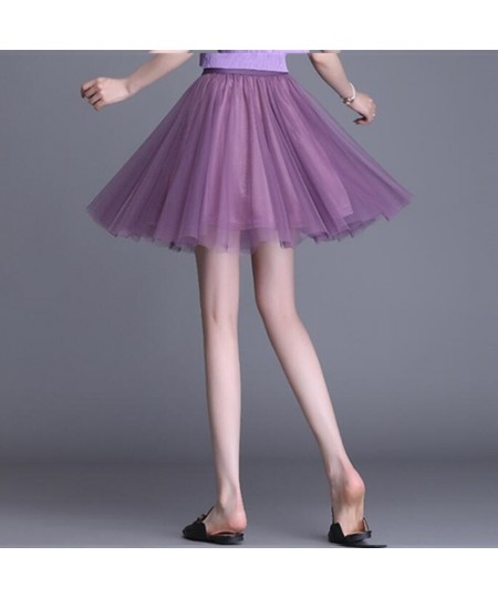 Adult Tutu Skirt Women Summer Vintage Tulle Skirt Korean Style Dancewear Party Costume Ball Gown Mini Skirt $47.65 - Skirts