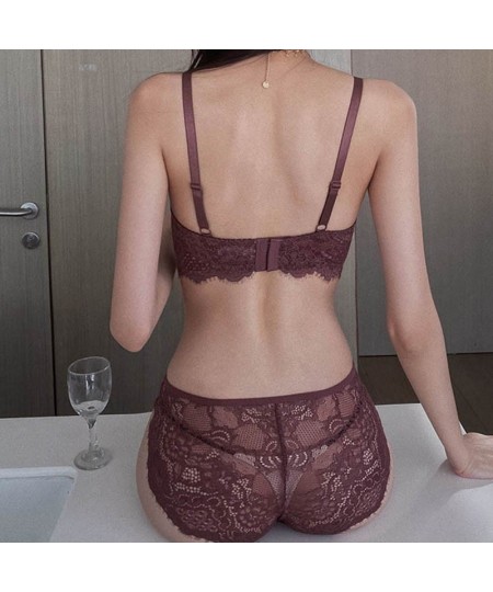 Classic Bandage Lingerie Set Push Up Brassiere Lace Plus Size Underwear Set Sexy Ultra-thin Cup For Women Underwear $47.75 - ...