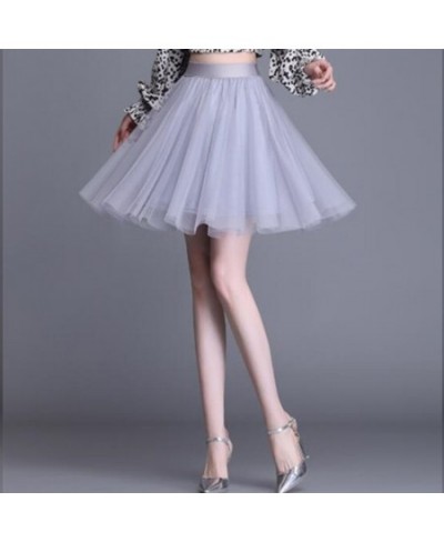 Adult Tutu Skirt Women Summer Vintage Tulle Skirt Korean Style Dancewear Party Costume Ball Gown Mini Skirt $47.65 - Skirts