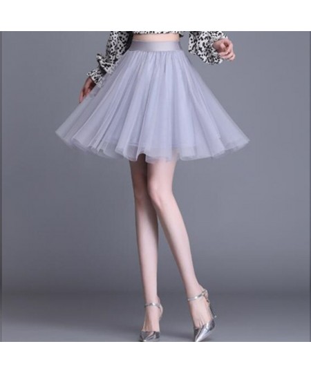 Adult Tutu Skirt Women Summer Vintage Tulle Skirt Korean Style Dancewear Party Costume Ball Gown Mini Skirt $47.65 - Skirts