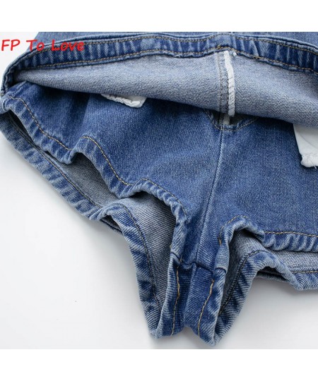 Denim Mini Shorts Skirts Basic Culotte Sexy Streetwear Woman Blue Black Quality Summer Spring Bottom $38.59 - Skirts