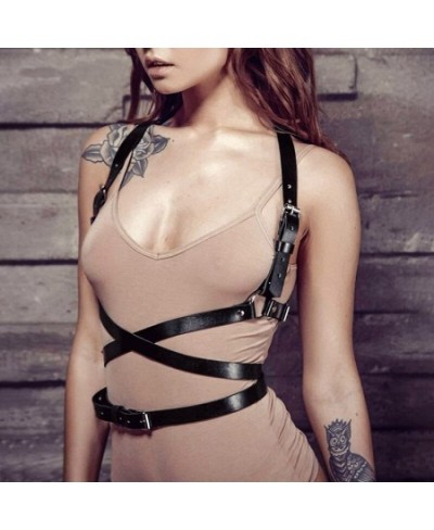 Women's Sexy Garter Body Bondage Fashionable Punk Leather Women's Bound Waist Strap Suspender Gothic Harajuku Belt $21.16 - U...