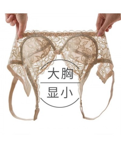 Seamless Bra Big Breasts Show Small Thin Section Fat Girl Anti-sagging Female No Steel Ring Lace Underwear Womens Lingerie $2...