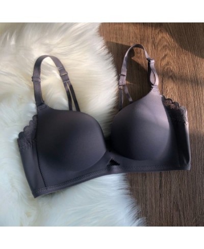 New Sexy Backless Underwear Women Thin Small Chest Push up Bras Wireless High-end Bra Top $25.57 - Underwear