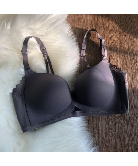 New Sexy Backless Underwear Women Thin Small Chest Push up Bras Wireless High-end Bra Top $25.57 - Underwear