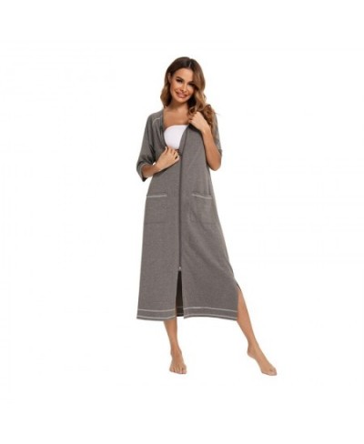 Oversized Women Bath Robe Fashion Comfort Casual Pregnant Loose Three Quarter Sleeve Sleepwear Solid Four Season Bridesmaid $...