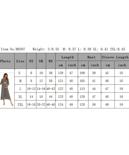 Oversized Women Bath Robe Fashion Comfort Casual Pregnant Loose Three Quarter Sleeve Sleepwear Solid Four Season Bridesmaid $...