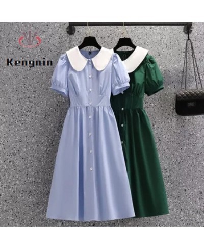 Summer Dresses for Women 2023 Plus Size 4XL Ladies Vestidos Casual Woman Robe Dress Short Puff Sleeve Female Clothing KE1540 ...