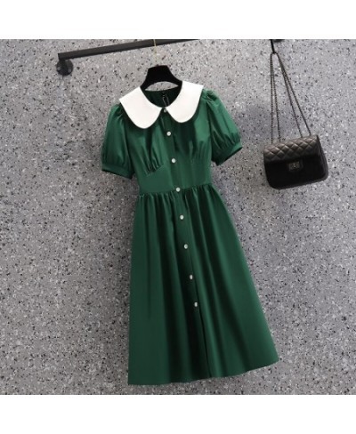 Summer Dresses for Women 2023 Plus Size 4XL Ladies Vestidos Casual Woman Robe Dress Short Puff Sleeve Female Clothing KE1540 ...