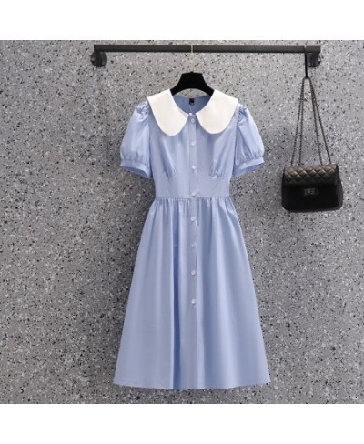 Summer Dresses for Women 2023 Plus Size 4XL Ladies Vestidos Casual Woman Robe Dress Short Puff Sleeve Female Clothing KE1540 ...