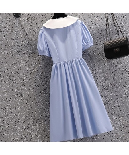 Summer Dresses for Women 2023 Plus Size 4XL Ladies Vestidos Casual Woman Robe Dress Short Puff Sleeve Female Clothing KE1540 ...