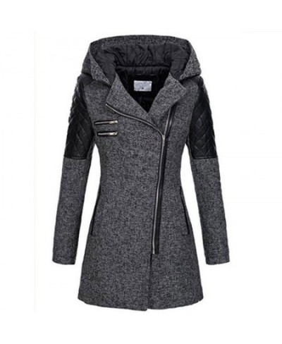 5XL Winter Warm Slim Zipper Women Jacket New Thickening Cotton Hooded Coat Female Splice Overcoat Outwear Parkas $66.30 - Jac...