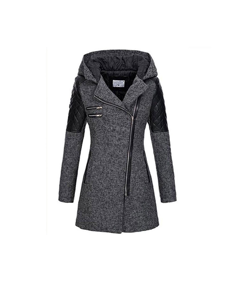 5XL Winter Warm Slim Zipper Women Jacket New Thickening Cotton Hooded Coat Female Splice Overcoat Outwear Parkas $66.30 - Jac...