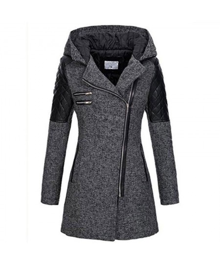 5XL Winter Warm Slim Zipper Women Jacket New Thickening Cotton Hooded Coat Female Splice Overcoat Outwear Parkas $66.30 - Jac...