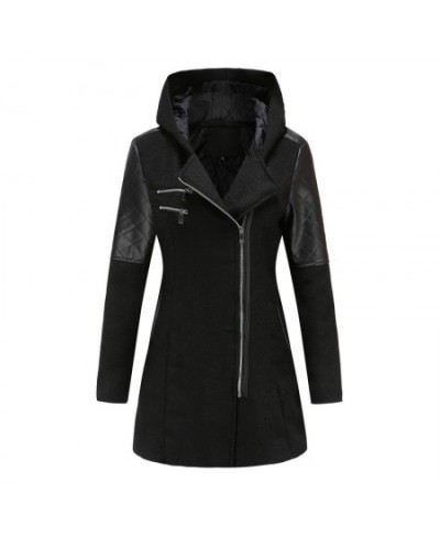 5XL Winter Warm Slim Zipper Women Jacket New Thickening Cotton Hooded Coat Female Splice Overcoat Outwear Parkas $66.30 - Jac...