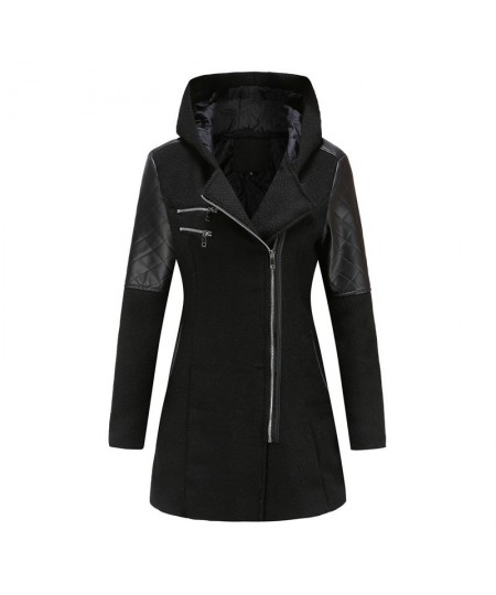 5XL Winter Warm Slim Zipper Women Jacket New Thickening Cotton Hooded Coat Female Splice Overcoat Outwear Parkas $66.30 - Jac...