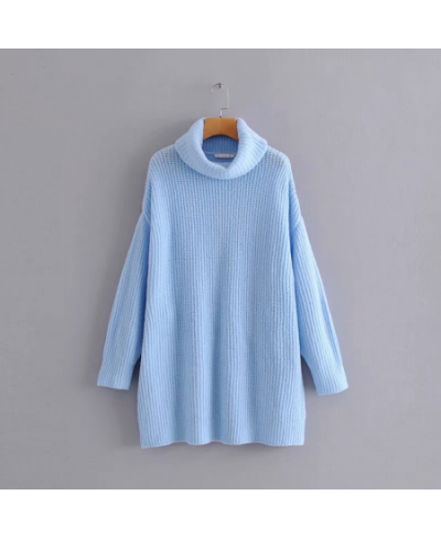 Fashion Women Winter Solid Sweater Bright Color Female Pullovers Knitted Turtleneck Sweaters Thicken Women's Clothing $57.84 ...