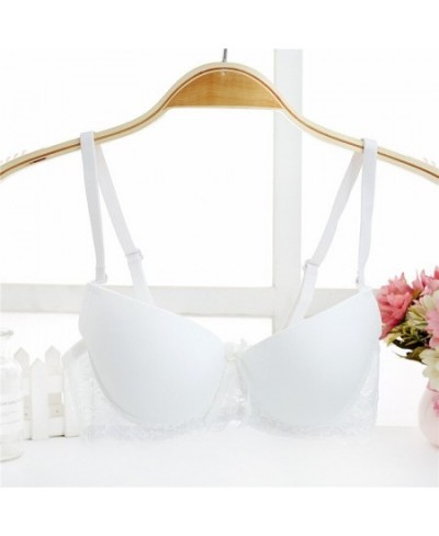 Small chest comfortable thin lady seamless bra gathered push up bra sexy lace bra student girl double small breast t shirt br...