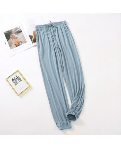 2023 Spring Autumn Women Modal Sleep Bottoms Female Cool night trousers sleepwear pyjama Ladies Casual Simple pajama pants $3...