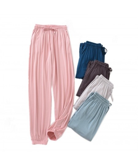 2023 Spring Autumn Women Modal Sleep Bottoms Female Cool night trousers sleepwear pyjama Ladies Casual Simple pajama pants $3...