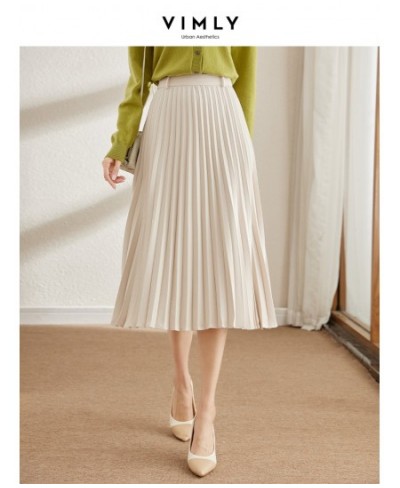 Pleated Skirt for Women 2023 Spring New Solid White Korean Fashion Elegant Clothing High Waist Slim A-line Skirts V7855 $89.1...