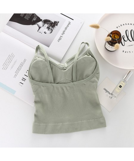 Camisole Tank Seamless Top Removable Summer Intimates Sports Sexy Padded Crop Lingerie Tops Underwear Women Girl For Female $...