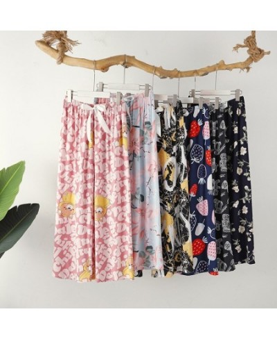 Rayon Pajama Pants Women's Thin Style Large Size Loose Pants Pregnant Women Single Pants Wide Leg Pants Pants for Women $24.0...