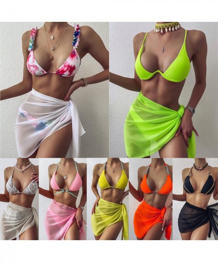 Chiffon Beach Cover Up Wrap Skirt Womens Sarong Swimwear Kaftan Scarf Swimming Vacation Honeymoon Holiday $18.54 - Swimsuit