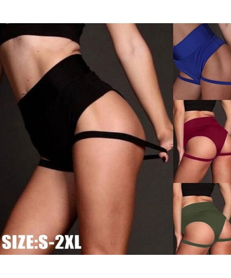 Black Shorts Tube Dance Summer Fitness Suspender Design Sexy Short Female Work Out Performance Women Club Short $14.50 - Bottoms