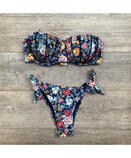 Swimwear Swimsuit Woman 2023 Sexy Floral Print Breast Pad Swimwear Split Bathing Swimsuit Women's Bikinis Swimsuit Trend 2023...