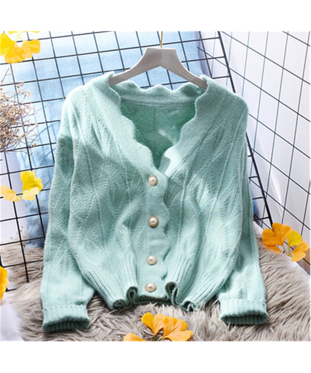 2023 Women Autumn Winter Sweet knitted Sweater Pullovers Female Knitted Solid Cardigan Shirts Lady knitting Jumper Tops Jacke...