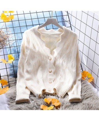 2023 Women Autumn Winter Sweet knitted Sweater Pullovers Female Knitted Solid Cardigan Shirts Lady knitting Jumper Tops Jacke...