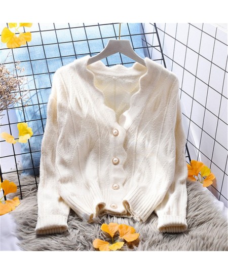 2023 Women Autumn Winter Sweet knitted Sweater Pullovers Female Knitted Solid Cardigan Shirts Lady knitting Jumper Tops Jacke...